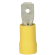 Isol. Fladstik Han Gul 6,35x0,8/4-6mm² - 100 stk.