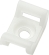 Sokler hvid f.kabelbindere 15x9,5x7mm - max.4,8mm 100 stk